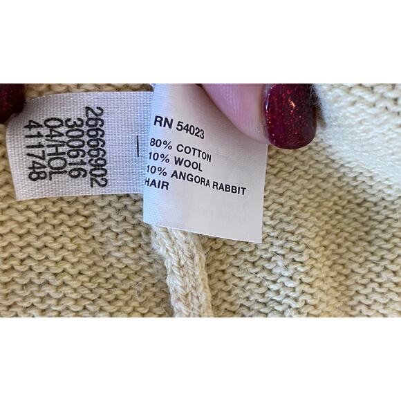 VTG Y2K GAP Size S Yellow Off Shoulder Sweater Top Knit Chic Coquette Preppy - Picture 7 of 12